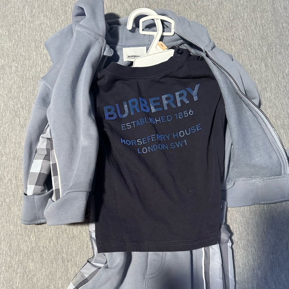 Boys Burberry Outfit, Size 18 Months, Worn Once
